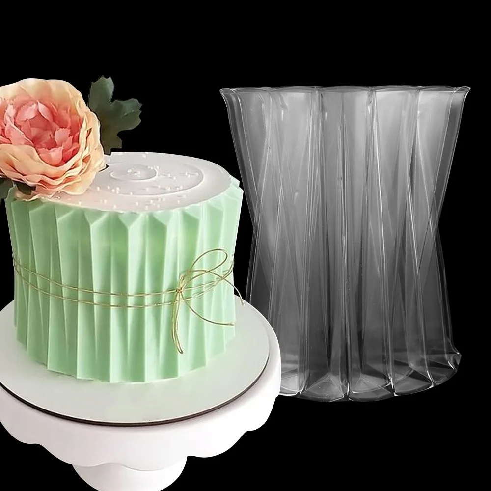 Transparent Mousse Cake Ring Mold European-style Fence Chocolate Cake Mold Baking Origami Tools Supplies Baking Accessories