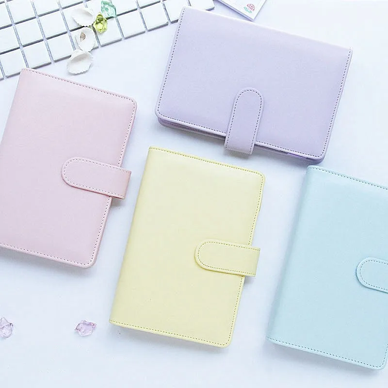 

Pu Leather-proof A5 A6 Notebook Diary Schedule Schedule Diary Journal Binder Cute School Supplies Macaron Notebook Notebook