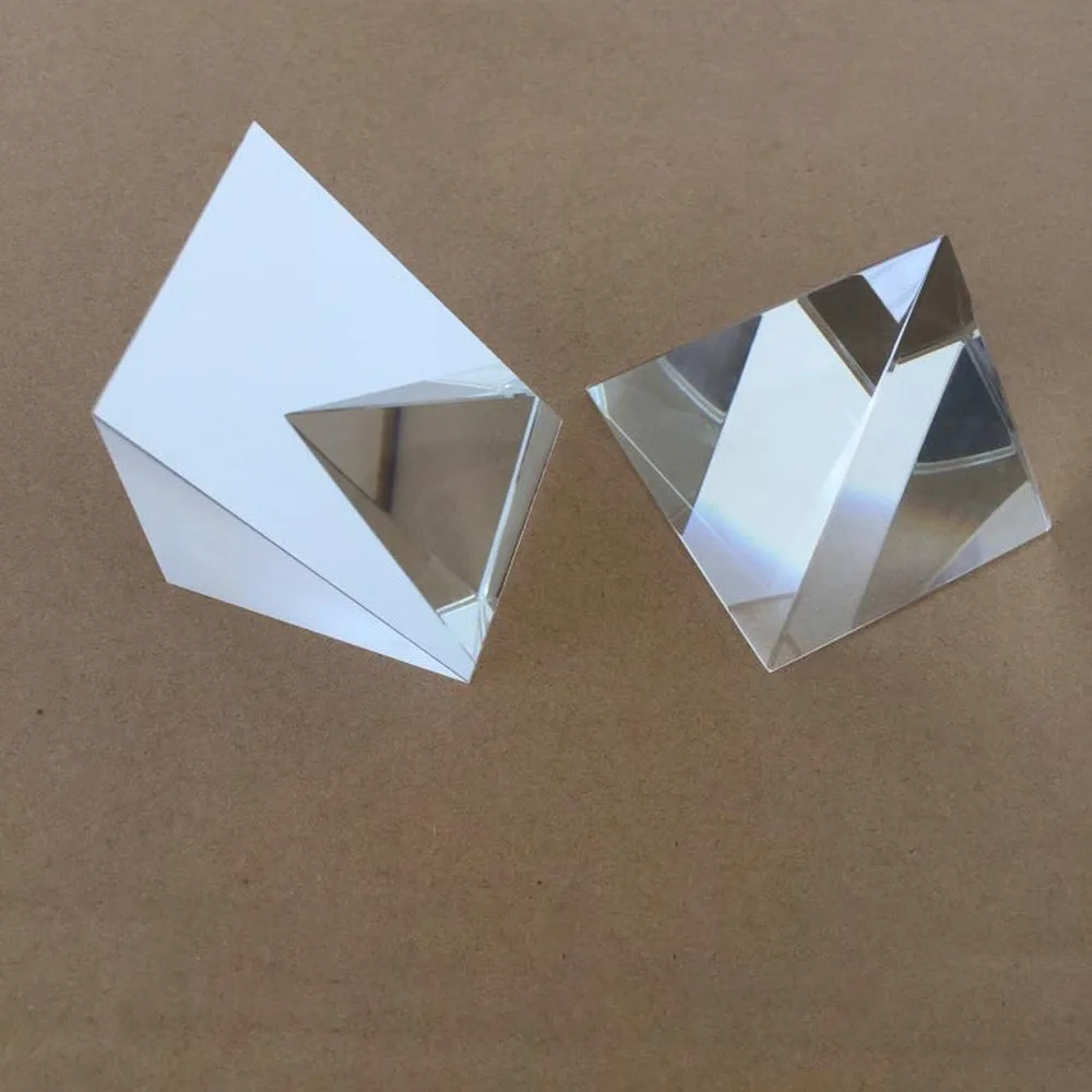 50*50*50mm Customization Measuring Instrument for  Optical K9 Material with External Reflecting Right Angle Triprism