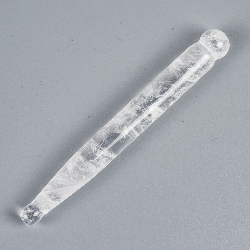 Jade Massage Stick Rock Quartz Eye Face Body Crystal Mineral Stone Massager Health Skin Care Gua Sha Lifting Acupuncture Pen