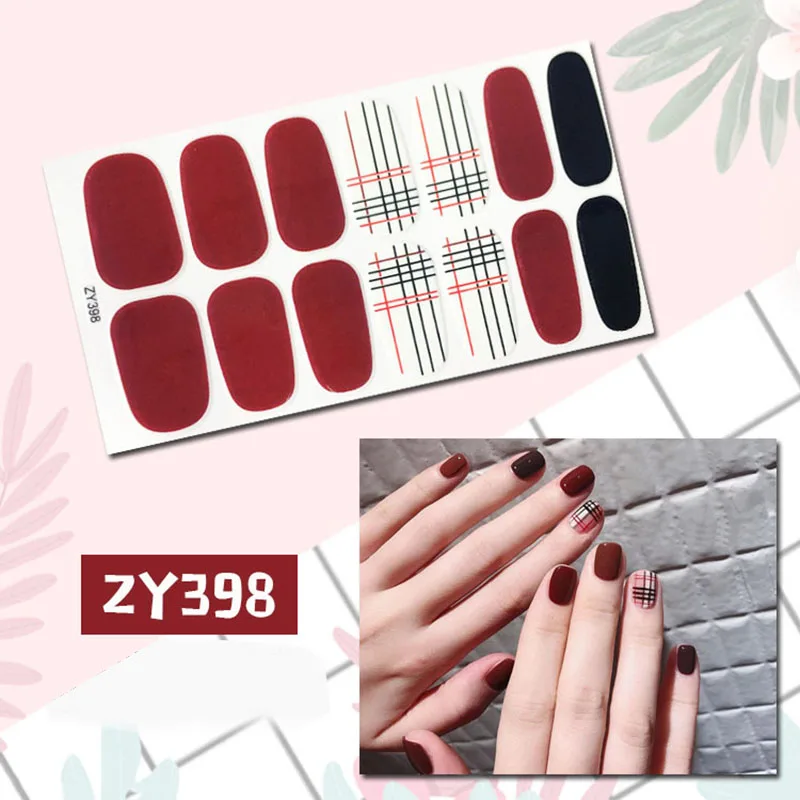 Cute and simple Nail stickers, powder nail stickers, All stickers are waterproof and durable