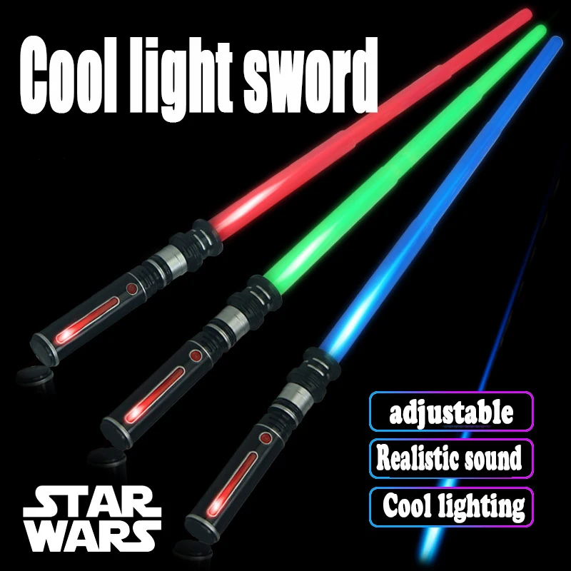 Spada laser RGB Cosplay puntelli da palcoscenico luca Light sabre Boy toy spada laser dueller Light pieghevole keychain monocromatico spada leggera