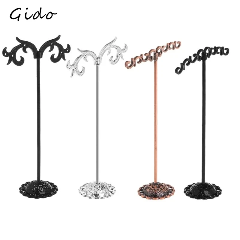 3pcs/Set Metal Jewelry Shelf Display Rack Stand Holder Earrings Organizer Storage Vintage Exquisite Gifts