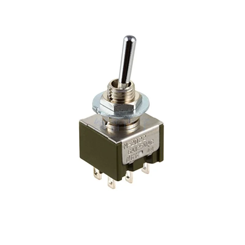 M-2022 M2022SS4W01 DPDT 10,5 mm 6A/125VAC Chave seletora