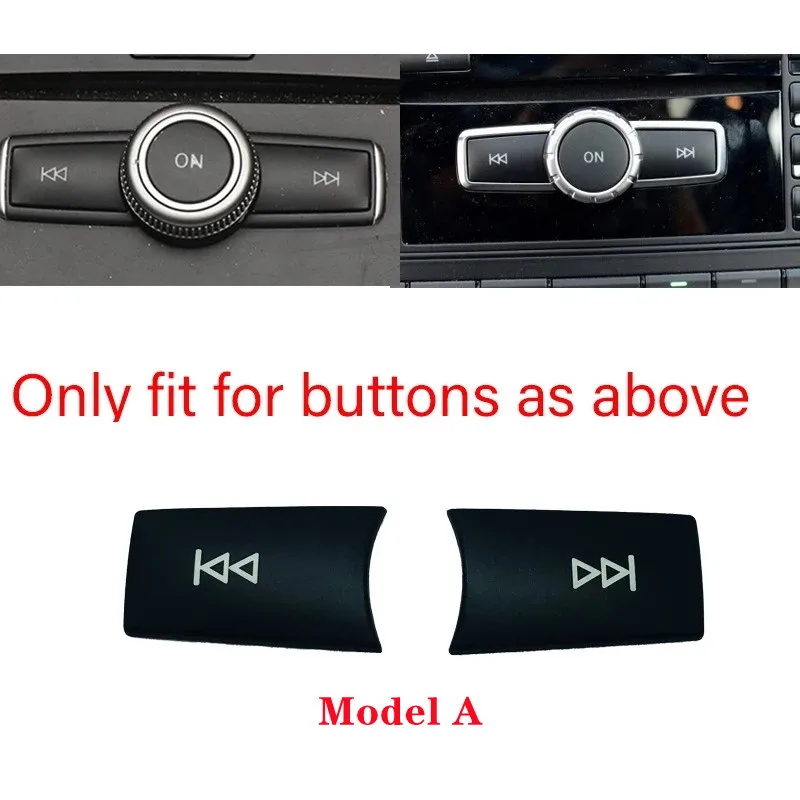 Car Console CD Panel Volume Switch Button Sequins Fit For Mercedes Benz A B C E GLA CIA ML GL SLK Class X164 W176 W245 W204 W212