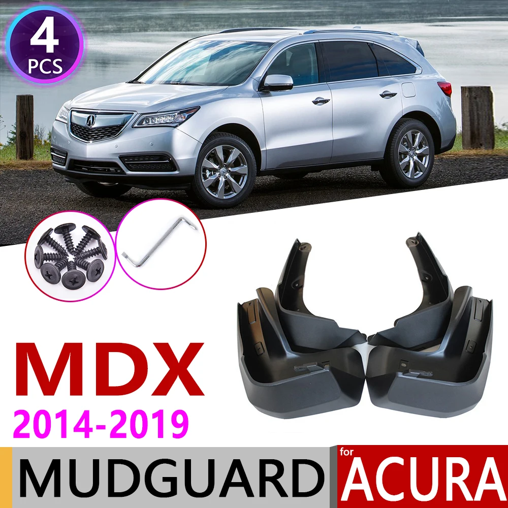 

4 шт. автомобильные брызговики для Acura MDX YD3 2014 ~ 2019 брызговики на крыло, аксессуары для брызговиков 2015 2016 2017 2018