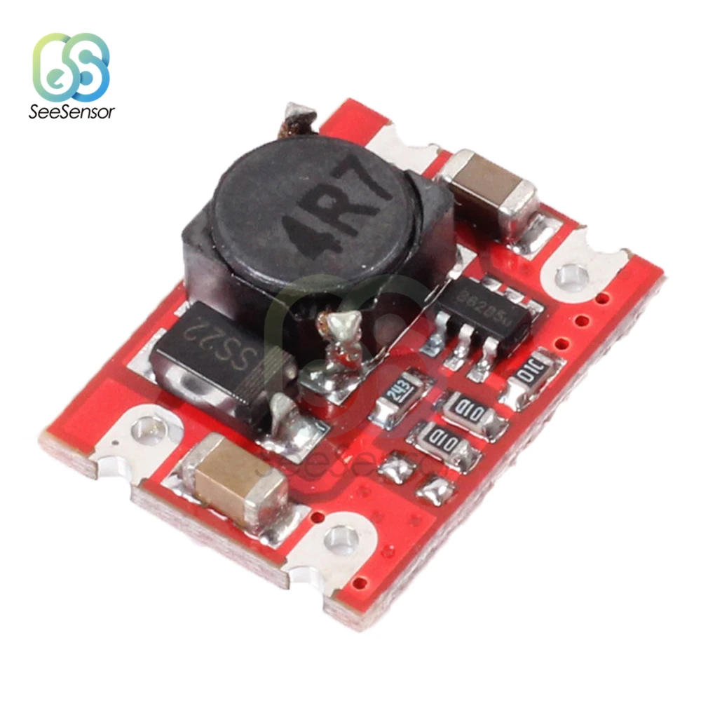 DC-DC 2V-5V ถึง5V Step Up Boost โมดูลแรงดันไฟฟ้า Converter Board 2A คงที่สำหรับแห้งแบตเตอรี่ลิเธียมบอร์ด
