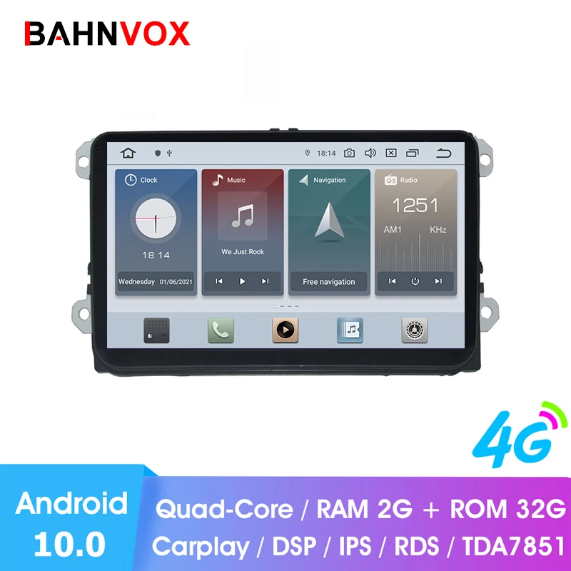 

9" Android 12 Car Radio for VW Passat B6 CC Polo Golf 5 6 Touran Jetta Tiguan Magotan Seat GPS Navigation Multimedia Player 2DIN