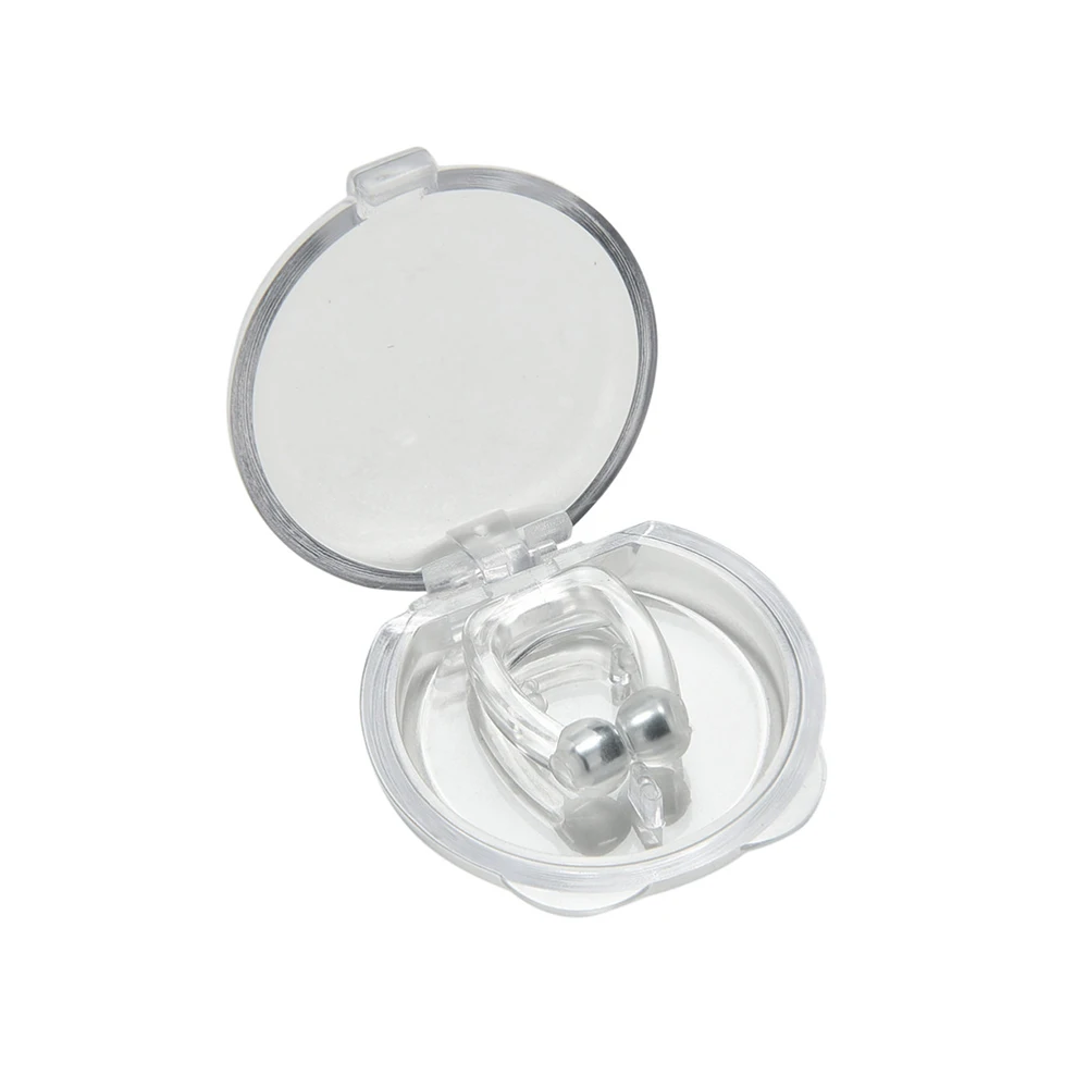 1pcs/Box Anti-Snoring Silicon Magnetic Nose Clip Stop Snoring Clips Health Care Better Breath Sleeping Aid Snore Reduce Tool