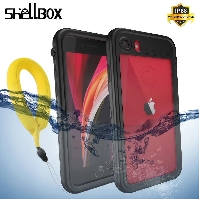 Shellbox Waterproof Phone Case For iPhone SE 2020 ShockProof Swimming Diving Coque Cover For Apple iPhone SE 7 8 Underwater Case