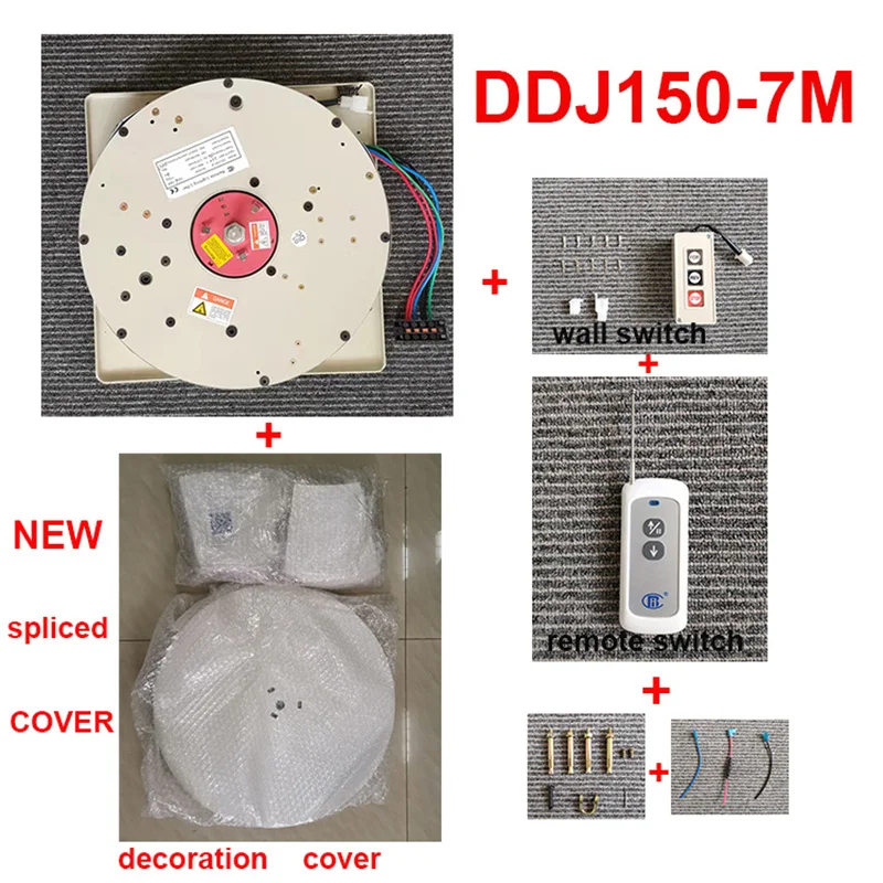 

150KG 7M Wire Control+Remote Control+Cover Hoist for Chandelier Electric Winch Lamp Lifter Chandelier Lifter 110V,220V