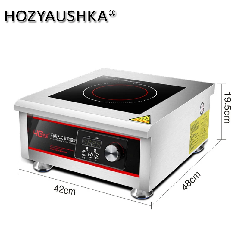 인덕션 쿠커 고출력 상업용 평면 전자기 튀김로, 5000W, 5KW 폭발 튀김로, 평평한 수프 스토브