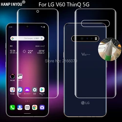 For LG V60 lgv60 G8S ThinQ 5G Clear TPU / Matte Anti-Fingerprints Hydrogel Full Cover Soft Screen Protector Film (Not Glass)