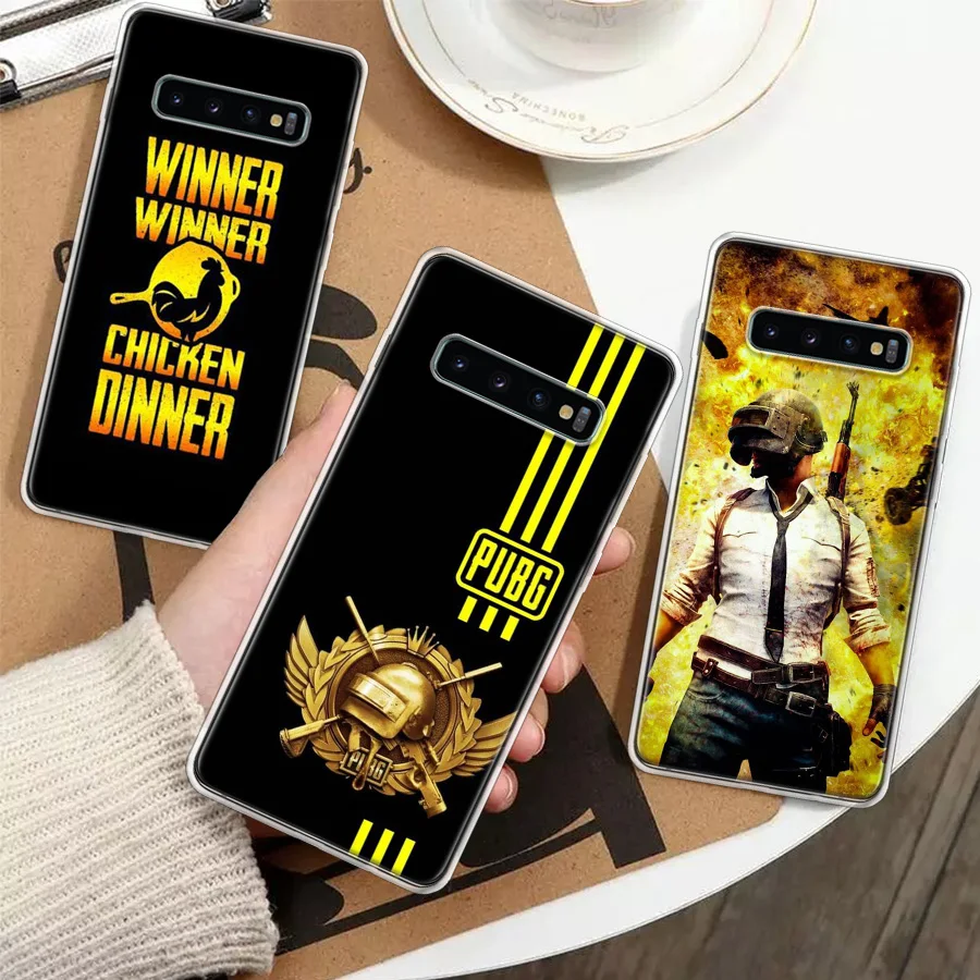 PUBG Winner Chicken Dinner Silicon Call Phone Case For Samsung Galaxy S23 S24 Ultra S21 S20 FE S22 S10 Plus S10E S9 S8 + Cover