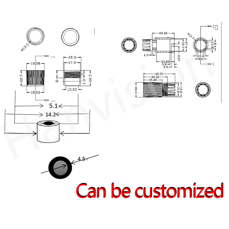 Große loch RJ45 10 Teile/los Wasserdichten Stecker Kappe Terminal Abdeckung Shell für Überwachung Kamera Kabel CCTV Zubehör