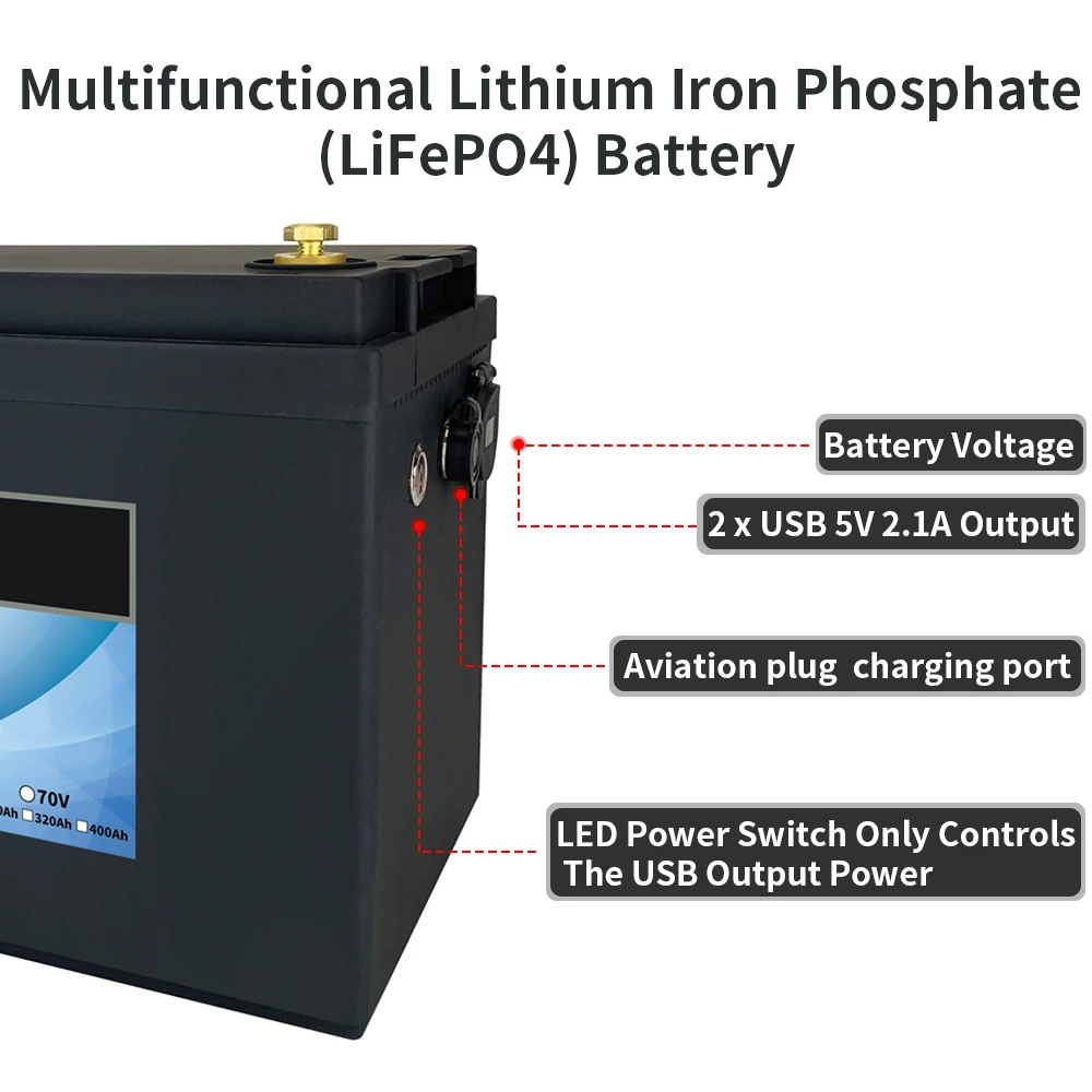 12 V 24 V KEPWORTH LiFePO4 Lithium-Eisenphosphat-Batterie mit BMS 50 100 120 135 300 Ah für Golfwagen EV RV Solarenergiespeicher – Detail 18