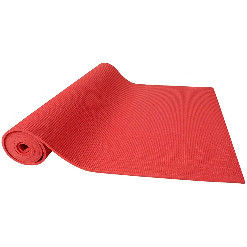 Tapis de yoga d'exercice antidérapant avec sangle de transport, tapis de yoga d'acupression, tapis de fitness anti-déchirure pour débutant en yoga, 6mm