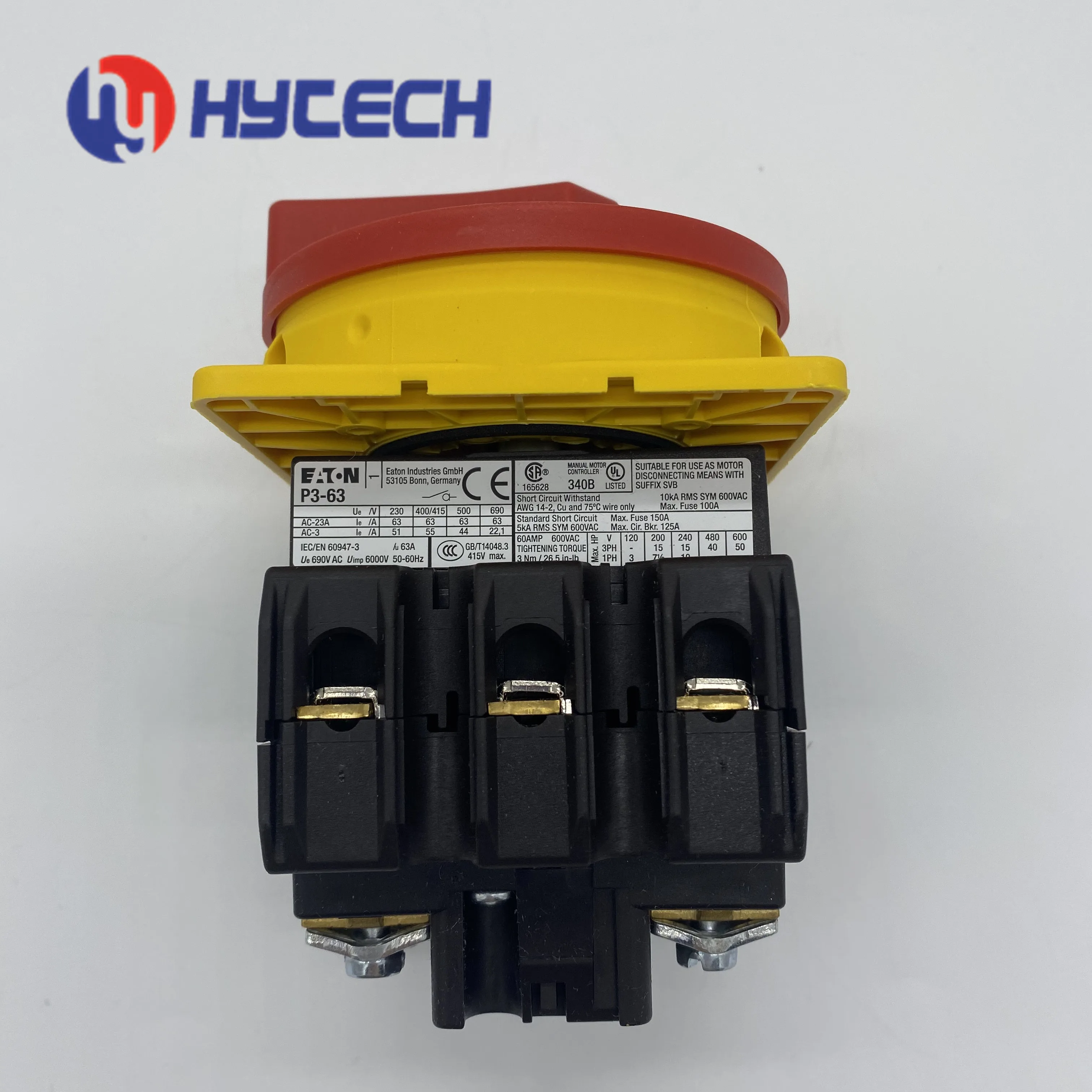 HYTECH Low price switch P3-63/EA/SVB for waterproof cam transfer switch automatic transfer switch FOR SIEMENS