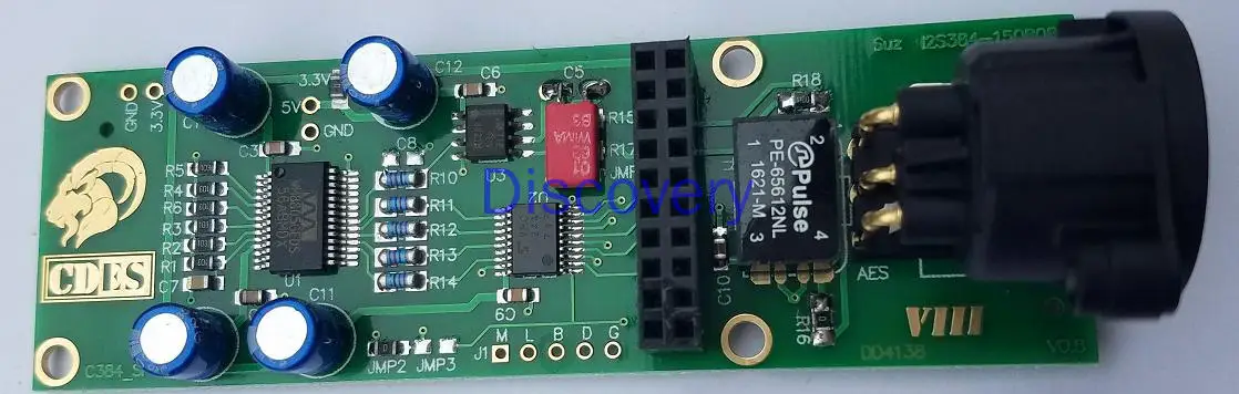 دعم XMOS Amanero واجهة USB إلى RCA BNC AES محوري إخراج بطاقة ابنة