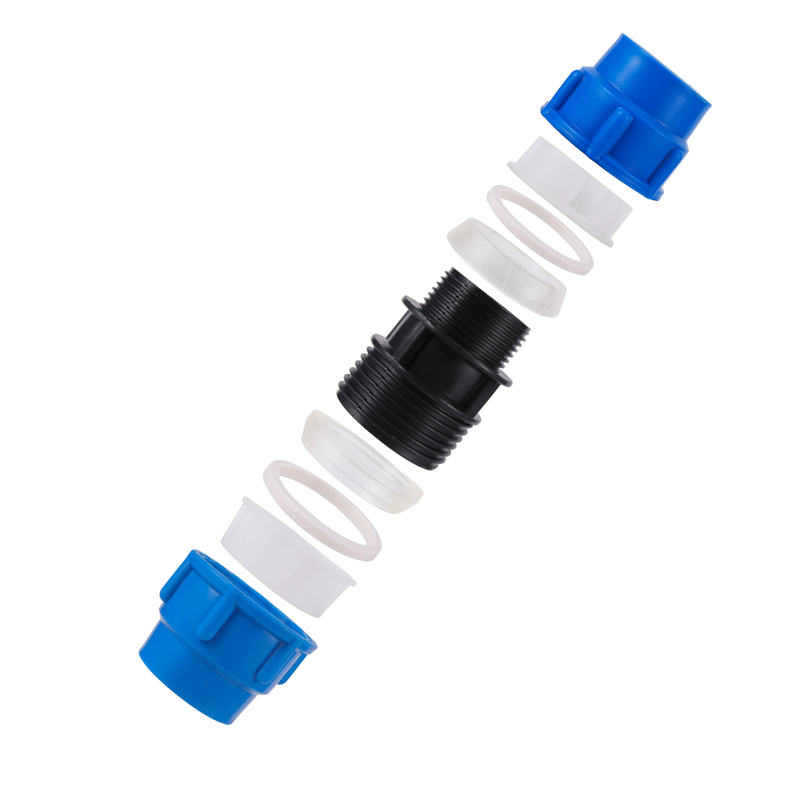 Irrigation PE Pipe Conversion Quick Connector 25-20/32-20/32-25/40-20/40-25/40-32/50-25/50-32/50-40mm Reducing Straight Coupling