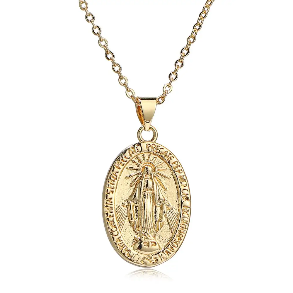 

SHINYGEM Classic Oval Pendant Female Vintage Jewelry Making Gold Chain Natural Handmade Necklace New Fashion Exquisite and Small