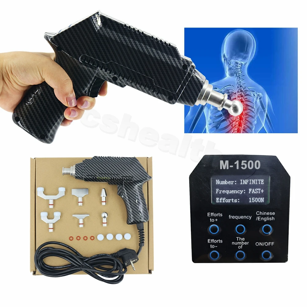 

1500N Электрический инструмент для регулировки хиропрактики, релаксационный массаж тела, 6 головок, массажер для коррекции позвоночника