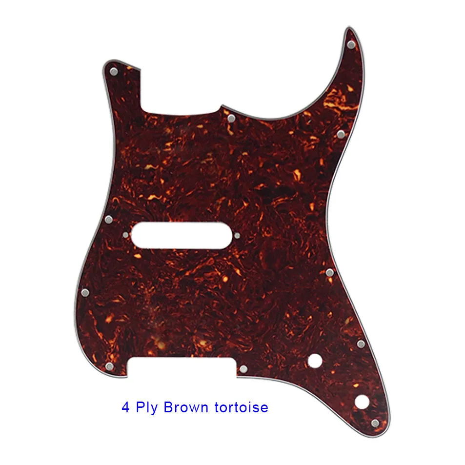 Pleroo Custom Guitar Parts - For US ST Blank Guitar Pickguard with single pickup & control punch holes