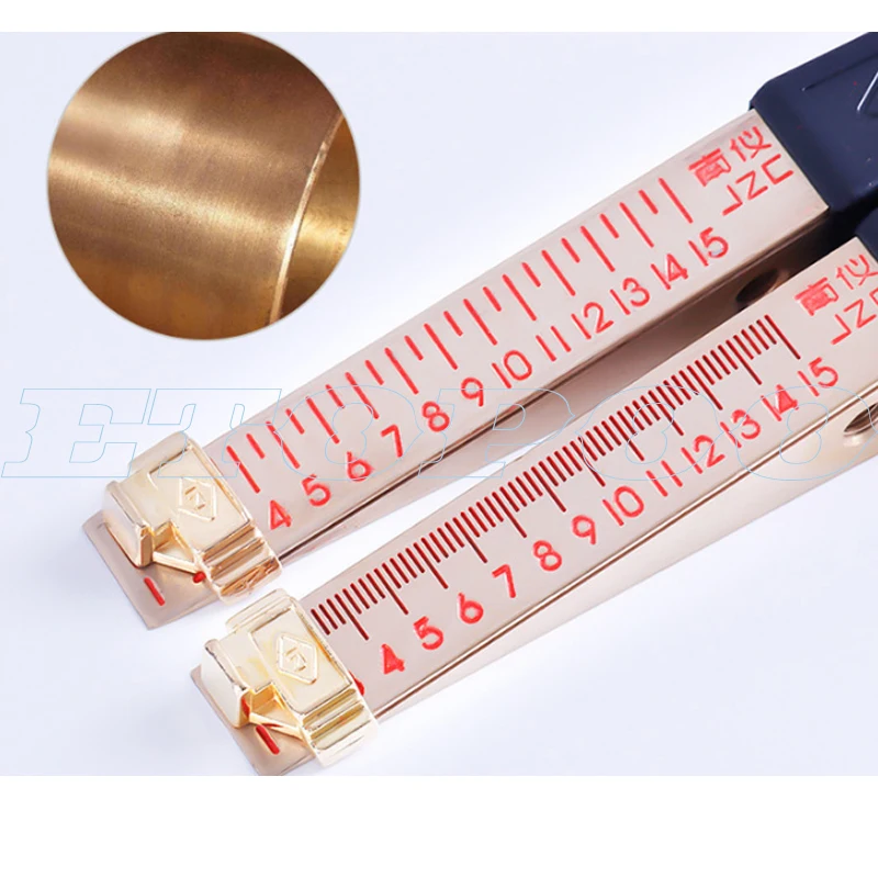 1-15mm 0.5-10mm 0.4-6mm Wedge Feeler Gauge Crack Flatness Layout Insert Wedge Gauge Welding Taper Measure Tool Caliper