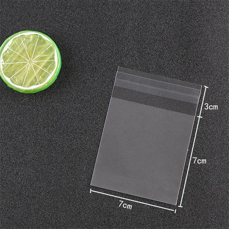 25pcs Matt Opp Bags 10x10cm Translucent Pouches for Jewelry Biscuit Bake Packing Bag 4Sizes Makeup Packking Packages Wholesale