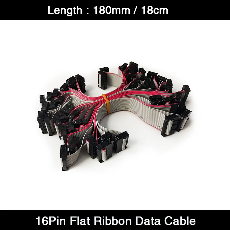 

20Pcs/Lot 16Pin 180mm/18cm Flat Ribbon LED Panel Module Date Cable