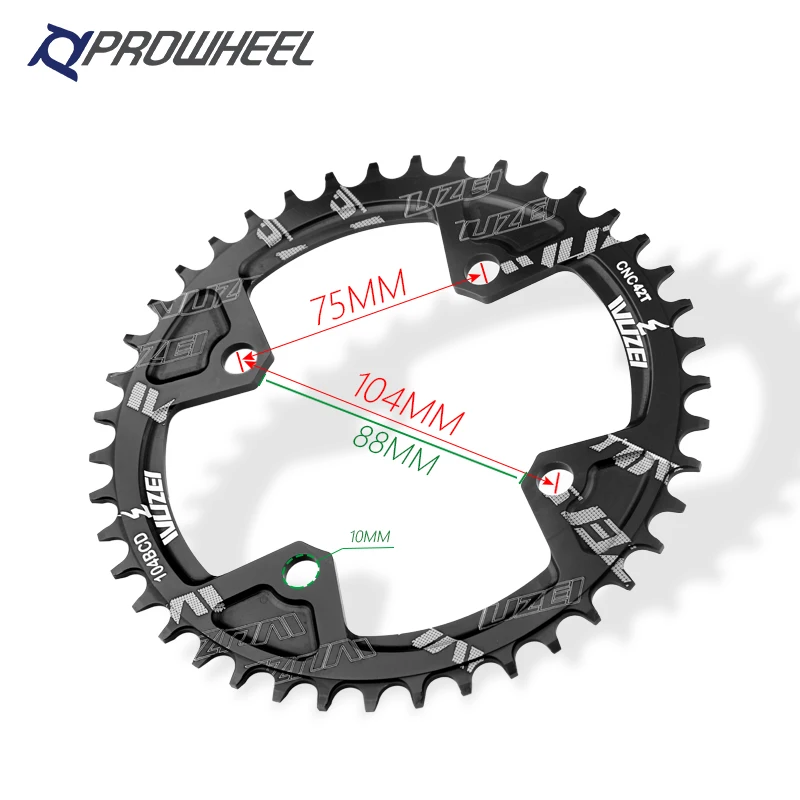 Prowheel MTB Crankset 170 175mm Mountain Bike Sprocket 32 34 36 38 40T Chainring Bicycle Pedivla Crank Arms for Bicycle