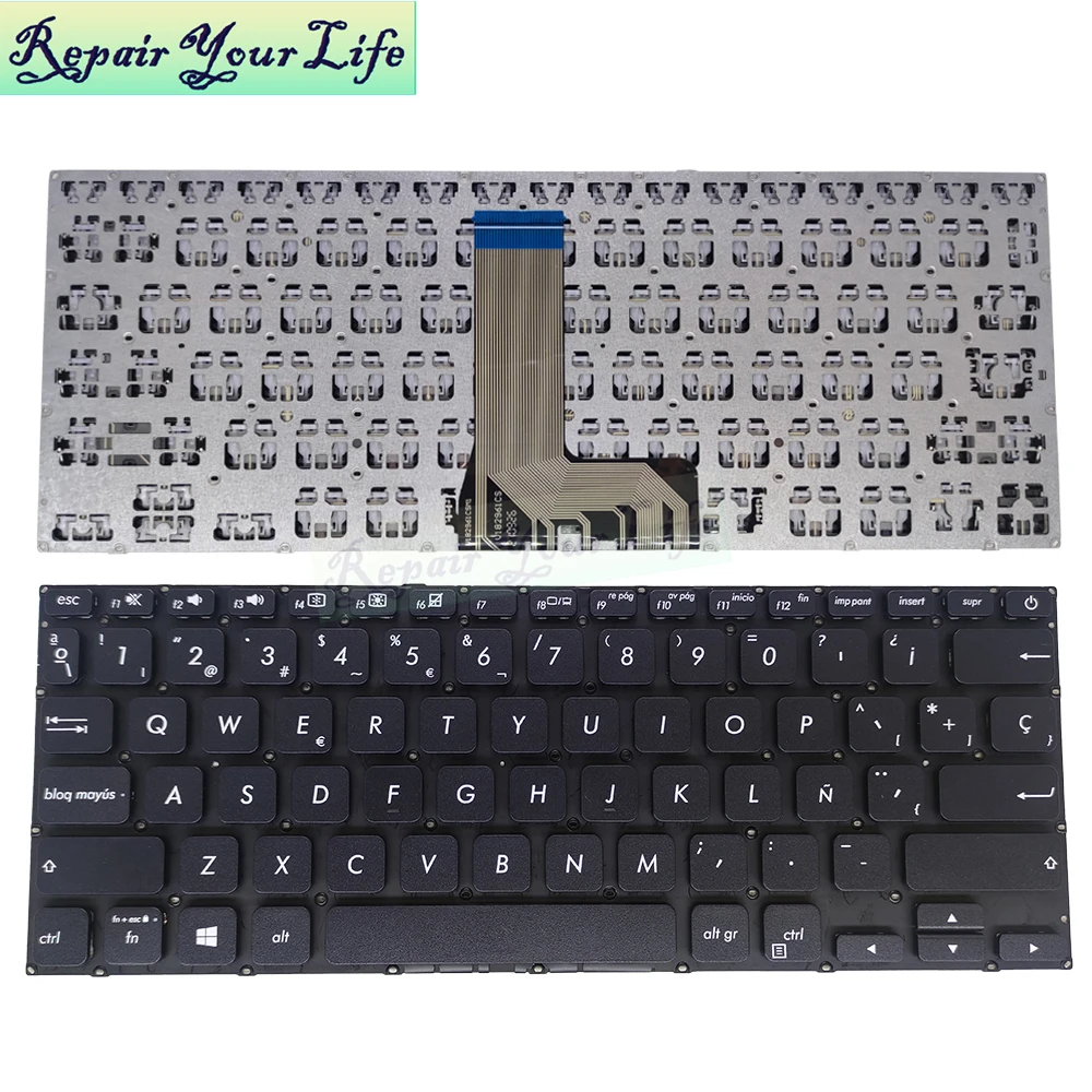 Imagem -06 - Computador Portátil Teclado Espanhol para Asus Vivobook 14 X412 X412d X412j X412ua ub X412fa fl X412da dk sp es Espanha Teclados de Substituição