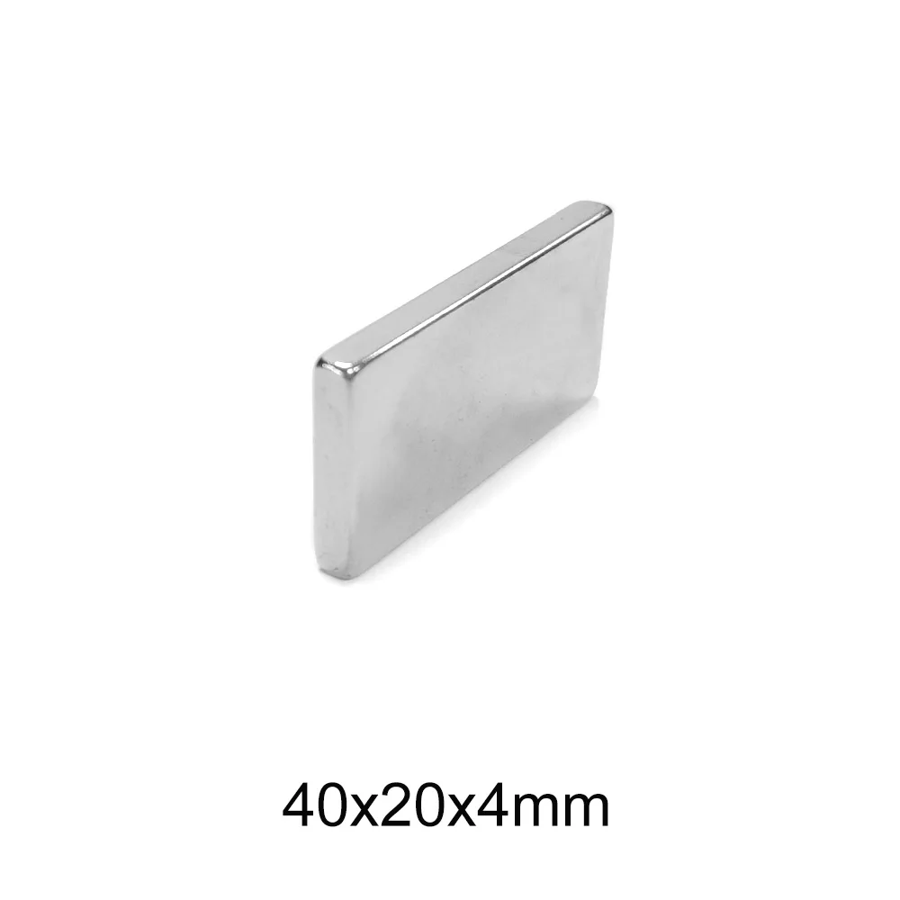 2/5/10/15/20PCS 40x20x4 mm Block Powerful Strong Magnets N35 Neodymium Magnet 40x20x4mm Strong Permanent Magnet Sheet 40*20*4