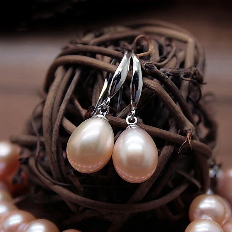 2020 Fashion Pearl Earrings Natural Freshwater Pearl Pearl Jewelry Drop Earrings 925 Sterling Silver Jewelry For Woman Gift
