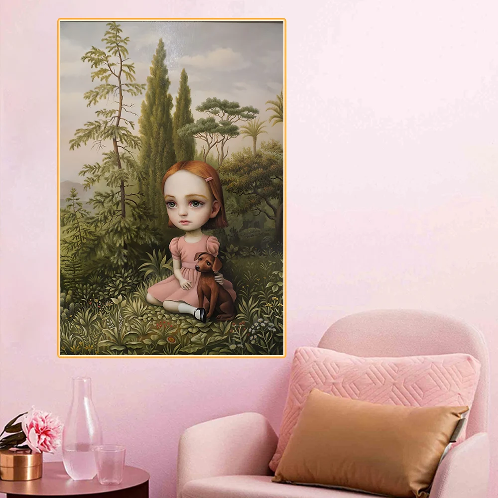 Citon Mark Ryden《Childish Strange Dark World》Canvas Art Oil painting Artwork Poster Picture Modern Wall Decor Home Decoration