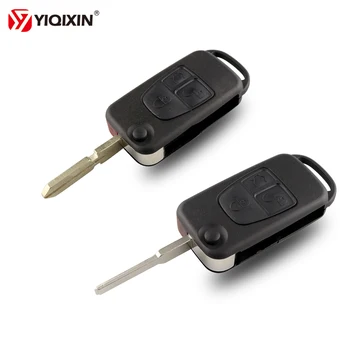 YIQIXIN Remote Key Shell Für Mercedes Benz ML C CL S SL SEL Auto Auto Schlüssel Gehäuse Abdeckung Fall Fob 3 tasten Flip Falten Uncut Klinge