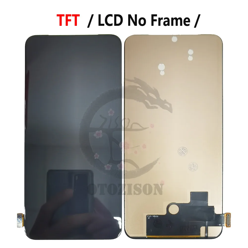 Super AMOLED Reno2 F Display For OPPO Reno 2F LCD CPH1989 Screen Touch Digitizer Sensor Assembly Reno2F LCD Display Replacement