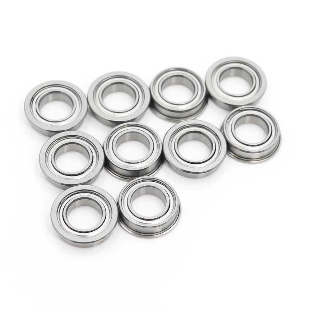 MF148ZZ Flange Bearing 8x14x4 mm ABEC-1 ( 10 PCS ) Miniature Flanged MF148 Z ZZ Ball Bearings