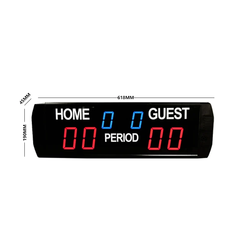 Di alta qualità basketball scoreboard LED digital portable elettronico tennis da tavolo scoerboard orologio con il basamento