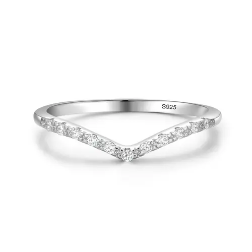 Ailmay 925 Sterling Silver Minimalist Fashion Stackable CZ Rings For Women Minimalist Fine Jewelry 2021 New Style - Image 11