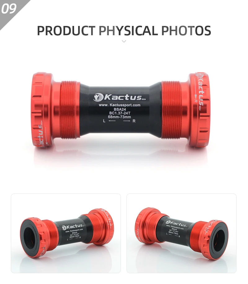 KACTUS BSA24 Fahrrad-Innenlager mit Keramiklagern, passend für Shimano SRAM GXP Road MTP Kurbelgarnituren, Wellendurchmesser 24-22mm, Fahrradteil – Detail 12