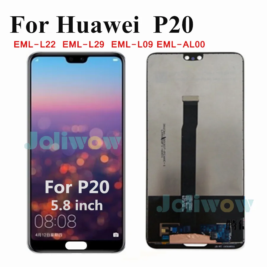 AA+ Quality LCD For Huawei P20 LCD EML-L29 LCD Display Touch Screen Digitizer EML-L22 EML-L09 EML-AL00 For Huawei P20 Display