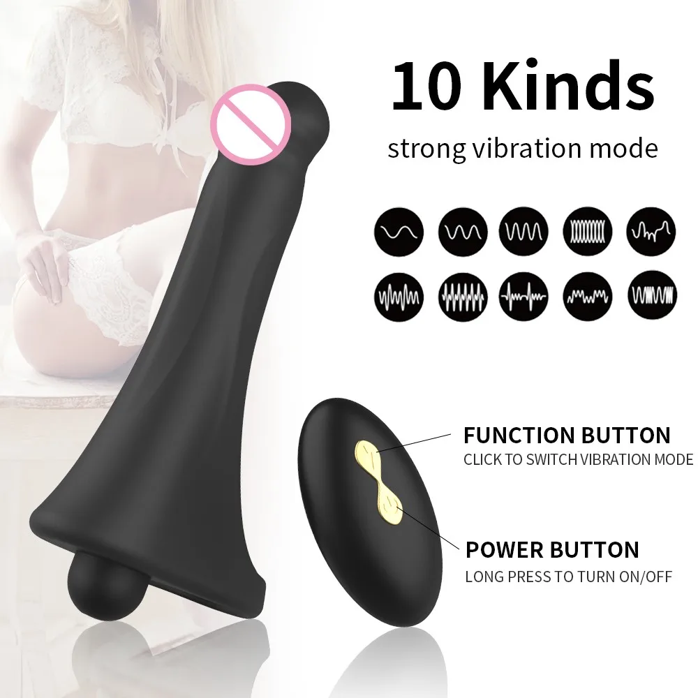 Wireless Double Penetration Vibrator Penis Strapon Dildo Vibrator Strap On Penis Anal Plug for Man Adult Sex Toys for Beginner