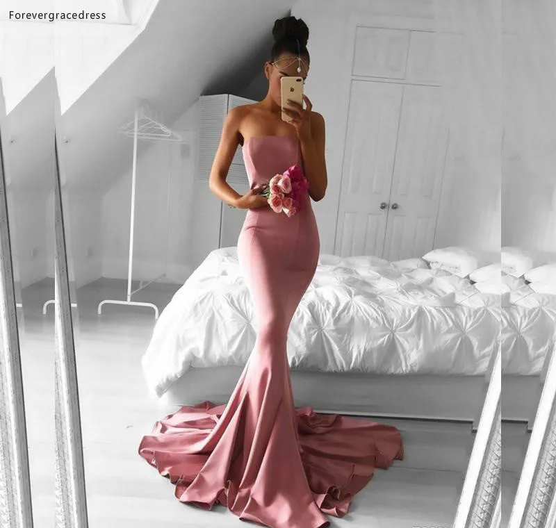 2019 Bridesmaid Dress Sleeveless Long Formal Wear Graduation Party Gown Custom Made Plus Size