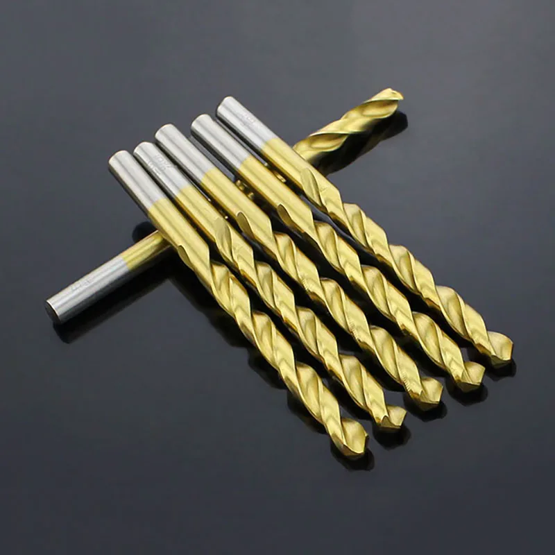 M1 M1.1 M1.2 M1.3 M1.4 M1.5-M3.7 Titanium-plated Twist Drill  Super Hard Steel Drill Bit  Drilling High Speed Steel