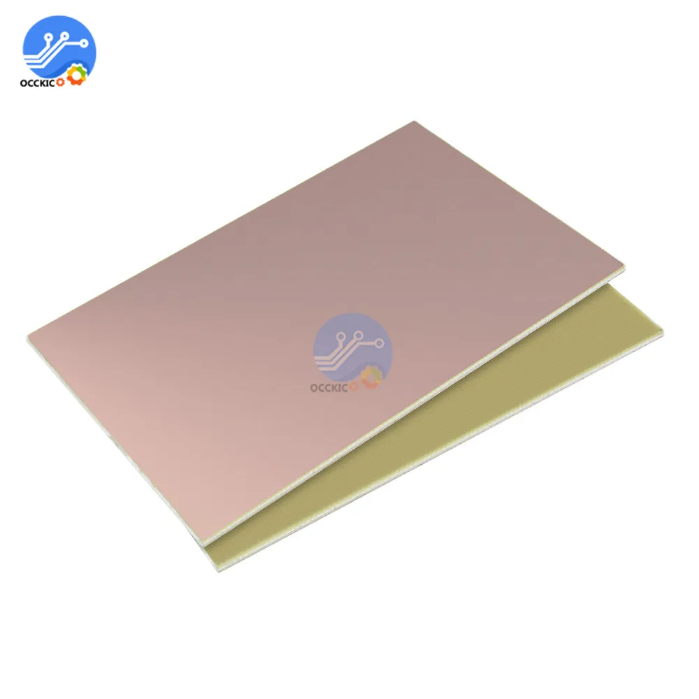 FR4 PCB 10x15cm 10*15 piastra rivestita in rame su un lato Kit PCB prototipo fai da te circuito laminato 1.2MM per fai da te 10x15CM