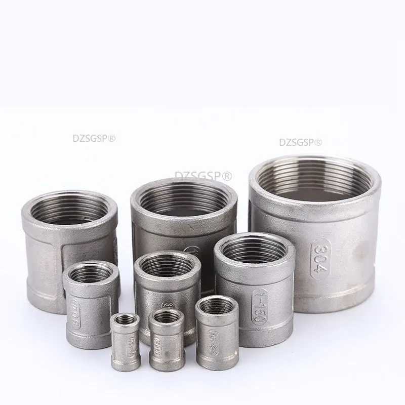 DN6-DN100 304 Stainless Steel  Female to Female Thread Pipe Fittings Quick Adapters Connectors Fast Coupling Coupler