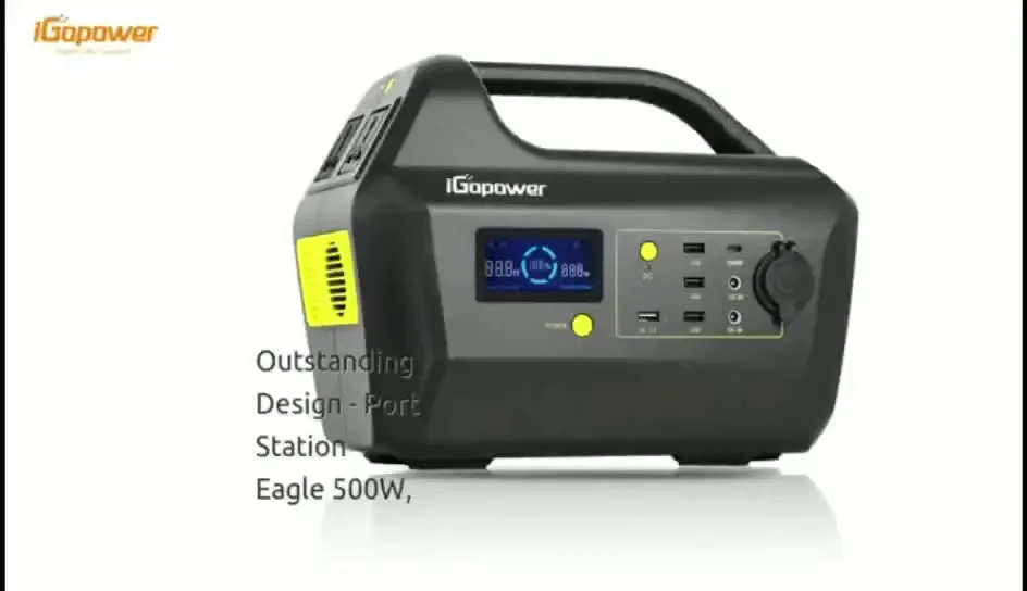 

New 300w Solar Generator Portable Power Station Emergency Energy Storage Supply 220v Lithium Battery For Outdoor Camp