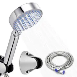 ZhangJi Heißer Verkauf Dusche Kopf Set Badezimmer Chrome Handbrause mit schlauch und halter Mehrere modi showerhead sets