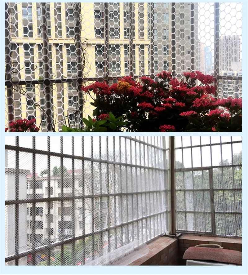 Balcony protection net fence fence net anti falling safety net anti theft window guardrail net plastic anti falling